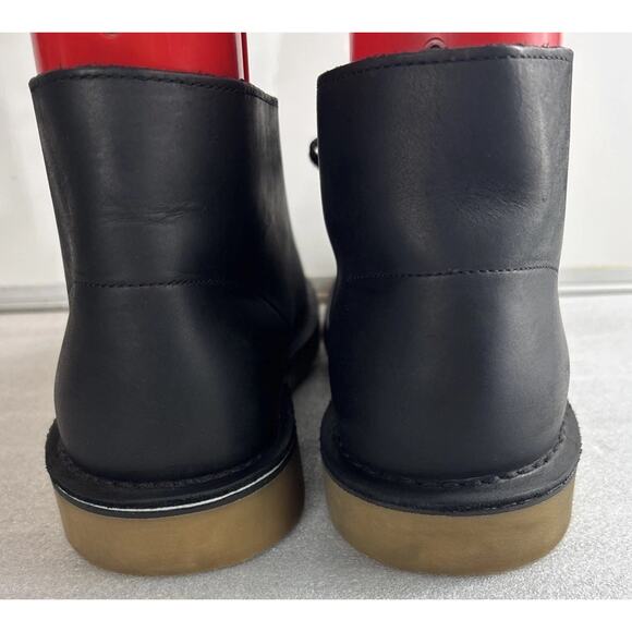 Clarks Originals Mens Desert Boot Black Leather Casual Boots Size 10 M main image 6